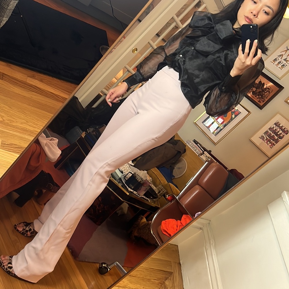 Brandon Maxwell Light Pink Pants
